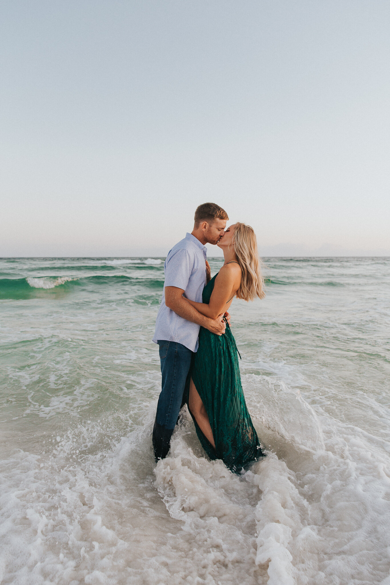  Destin Beach Sunset Engagement Session // Destin Photography by Bare Moments Photography 