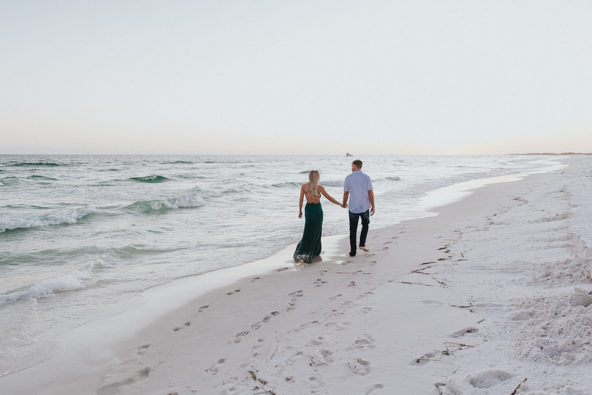 Destin Beach Sunset Engagement Session // Destin Photography by Bare Moments Photography 