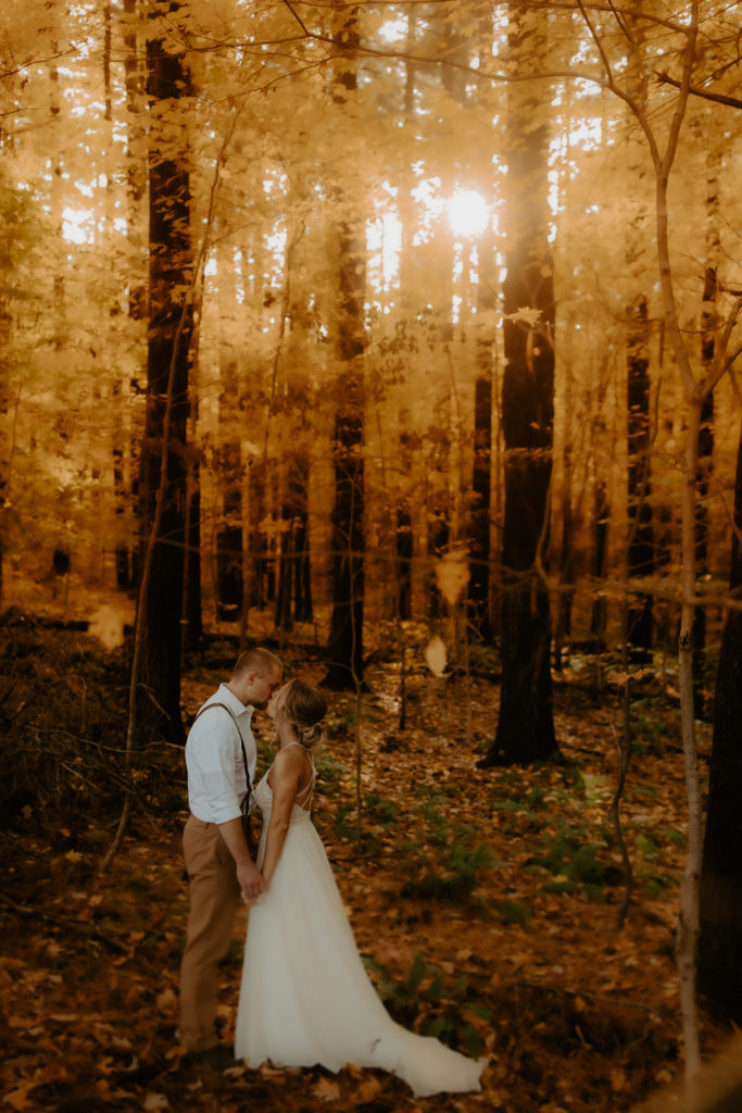 Eloping Couple at Mohican State Park